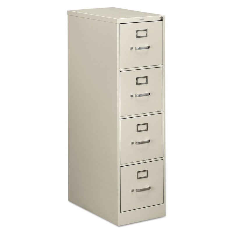510 SERIES FOUR-DRAWER FULL-SUSPENSION FILE, LETTER, 15W X 25D X 52H, LIGHT GRAY