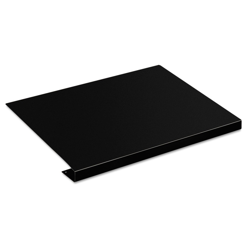 DESK/WORKSTATION CORNER CONNECTOR SLEEVE, 22.5W X 18D, BLACK METAL
