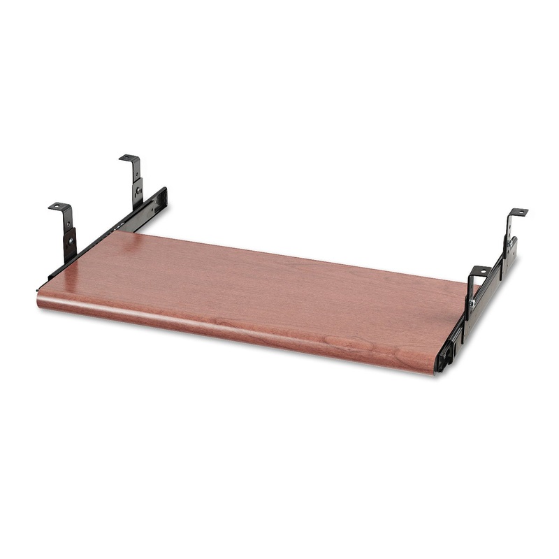 SLIDE-AWAY KEYBOARD PLATFORM, LAMINATE, 21.5W X 10D, BOURBON CHERRY