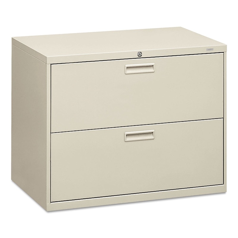 500 SERIES TWO-DRAWER LATERAL FILE, 36W X 18D X 28H, LIGHT GRAY