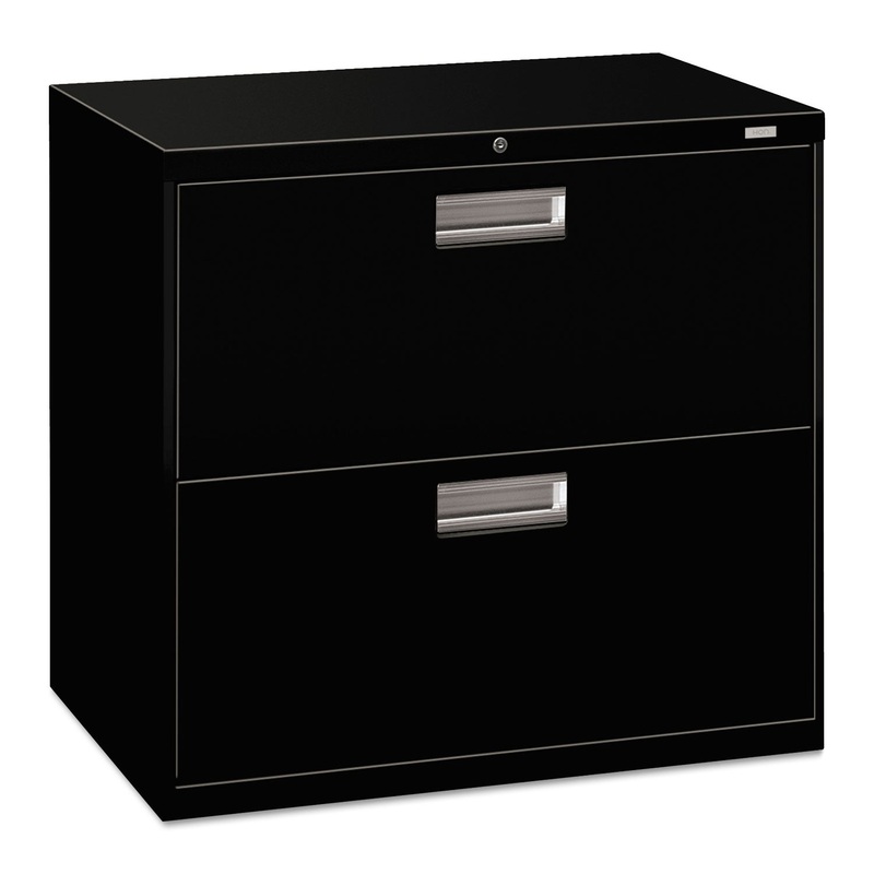 600 SERIES TWO-DRAWER LATERAL FILE, 30W X 18D X 28H, BLACK