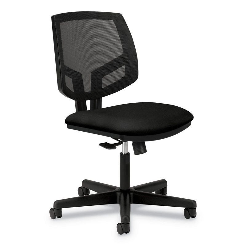 VOLT SERIES MESH BACK TASK CHAIR, SUPPORTS UP TO 250 LBS., BLACK SEAT/BLACK BACK, BLACK BASE