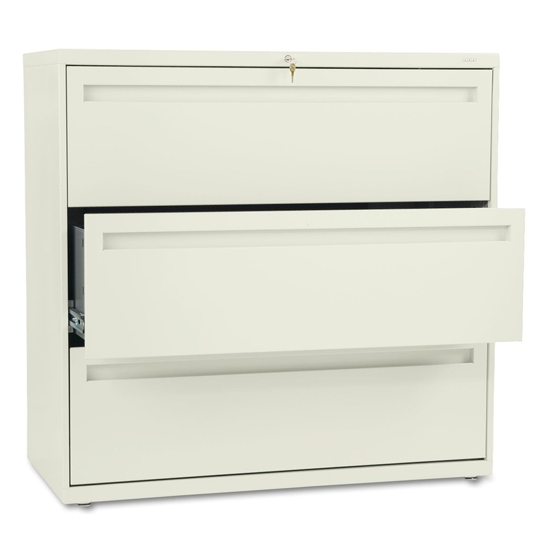 700 SERIES THREE-DRAWER LATERAL FILE, 42W X 18D X 39.13H, PUTTY