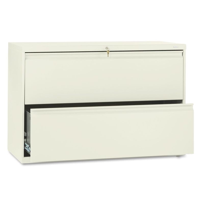 800 SERIES TWO-DRAWER LATERAL FILE, 42W X 19.25D X 28.38H, PUTTY