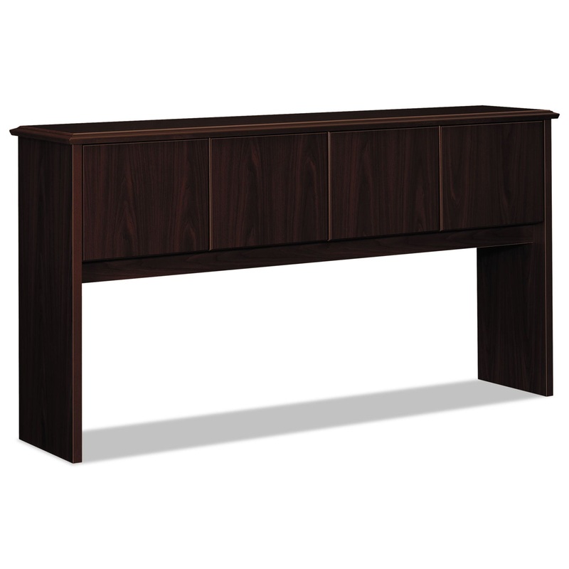 94000 SERIES STACK-ON STORAGE HUTCH WITH 4 DOORS, 70W X 16.13D X 37H, MAHOGANY