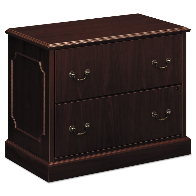 94000 SERIES TWO-DRAWER LATERAL FILE, 37.5W X 20.5D X 29.5H, MAHOGANY