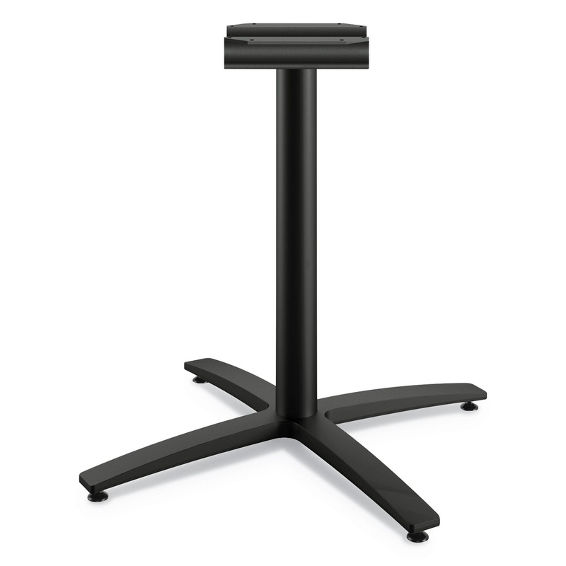 BETWEEN SEATED-HEIGHT X-BASE FOR 42″ TABLE TOPS, BLACK