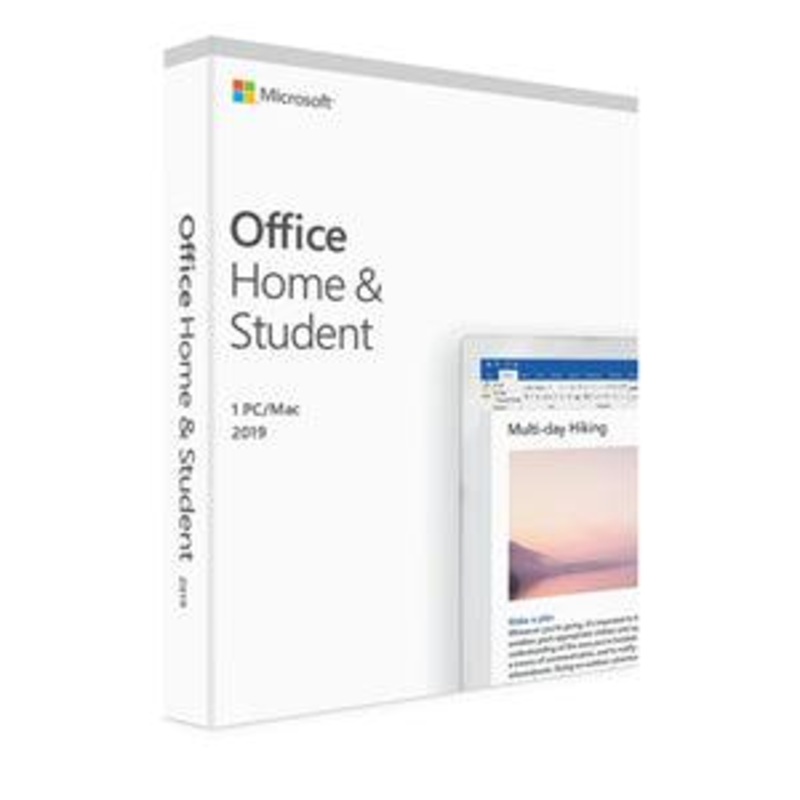 Microsoft Office Home & Student 2019 1 PC/Mac No Media.