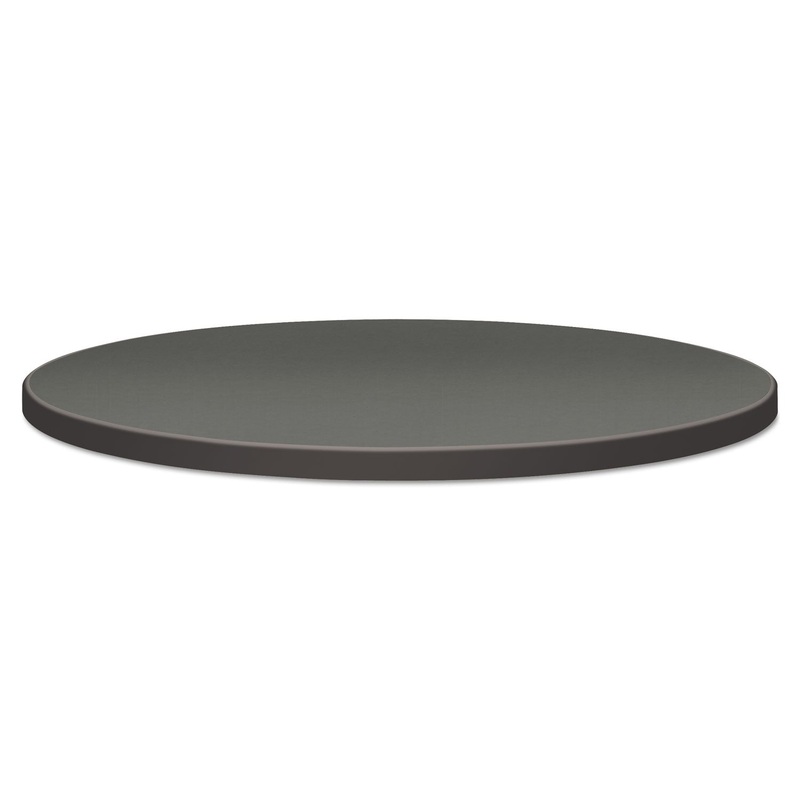 Self-Edge Round Hospitality Table Top, 36″ Dia., Steel Mesh/charcoal