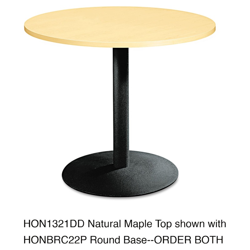 Single Column Hospitality Base, 22″ Dia. X 27-7/8h, Black