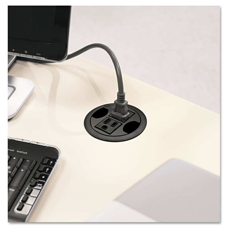 Ac Power Hub, 3″ Diameter, Black