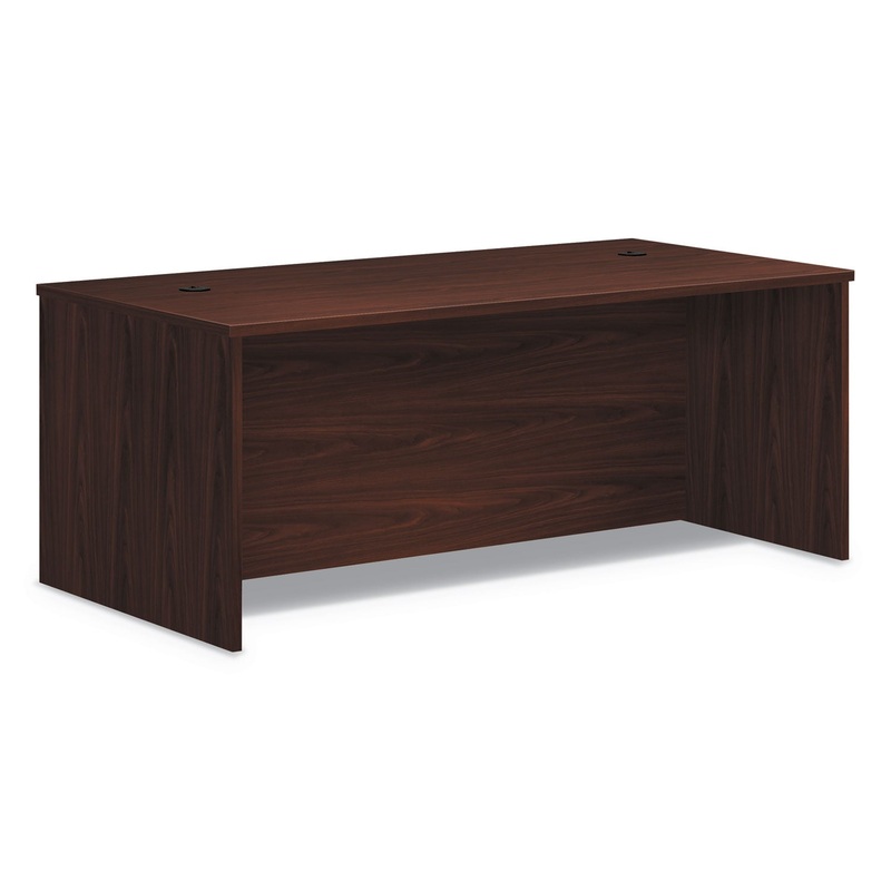 FOUNDATION RECTANGLE TOP DESK SHELL, 72W X 36D X 29H, MAHOGANY