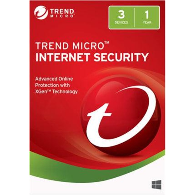 Trend Micro Internet Security (1-3 Devices) 1Yr Subscription Add-On