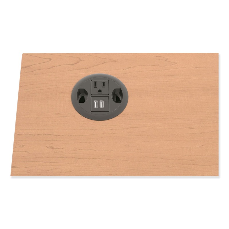 USB AC POWER HUB GROMMET, 3″ DIAMETER, BLACK