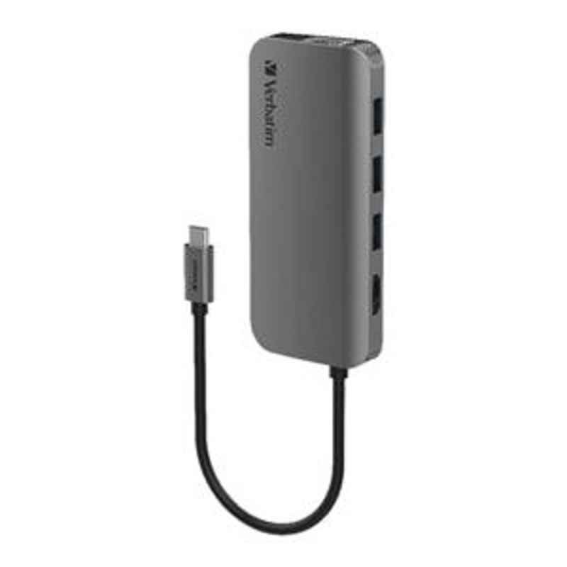 Verbatim 8 in 1 Type-C Dock – Grey