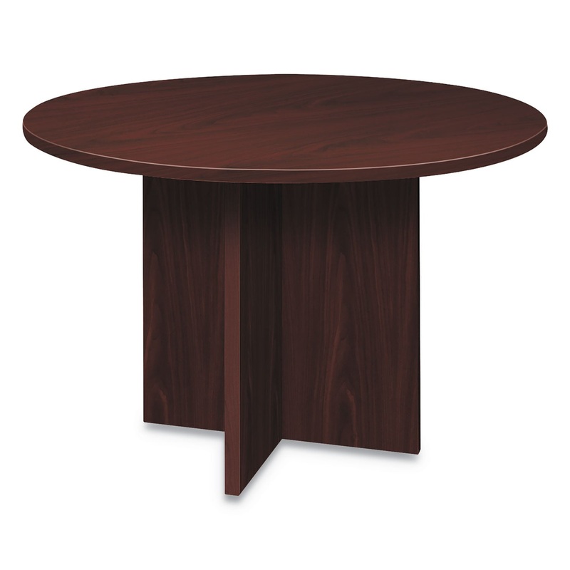 FOUNDATION ROUND CONFERENCE TABLE, 47 DIA X 29 1/2H, MAHOGANY