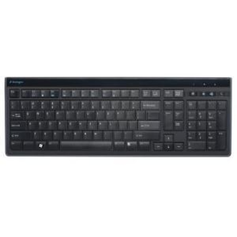 Kensington Advance Fit Full-Size Slim Keyboard – Cable Connectivity – USB Interface Volume Control, Mute, Sleep, Internet Hot Key(s) – Computer – PC, Mac – Scissors Keyswitch – Matte Black