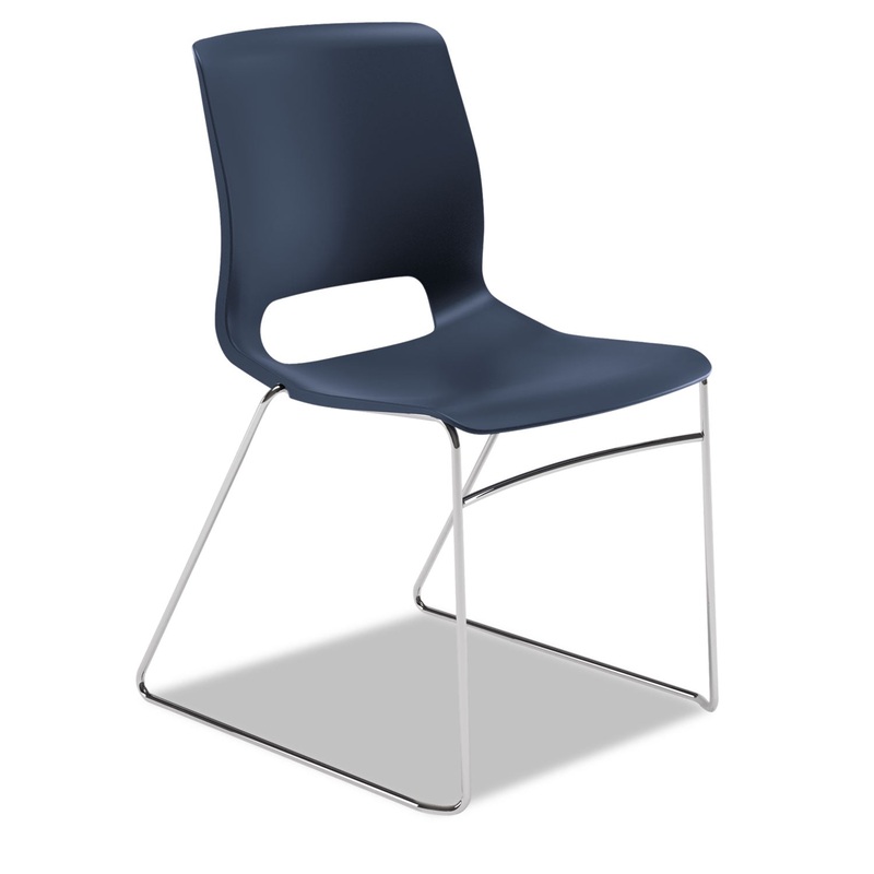 MOTIVATE HIGH-DENSITY STACKING CHAIR, REGATTA SEAT/REGATTA BACK, CHROME BASE, 4/CARTON