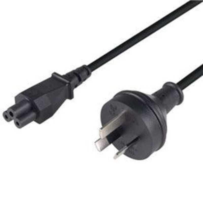 3 Pin Power Lead (M) to C5 Clover (M) 0.3m Power Cable – Bulk
