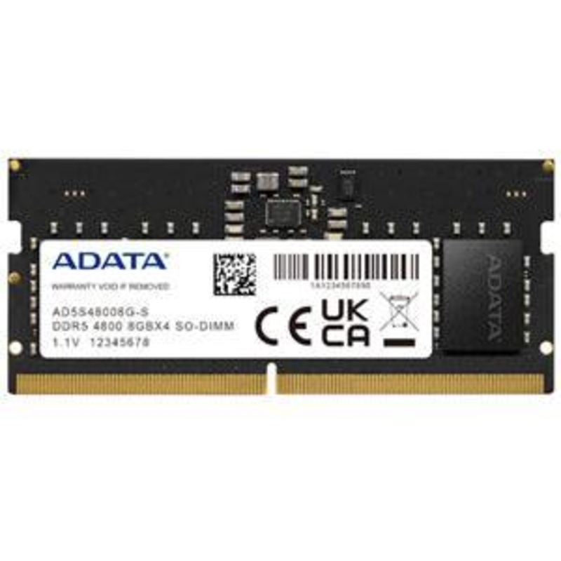 ADATA 16GB DDR5-4800 2048×8 SODIMM Lifetime wty