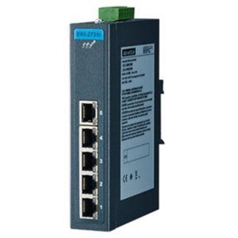 Advantech EKI-2725I-CE 5-Port Unmanaged GbE Ethernet Switch Wide Temp
