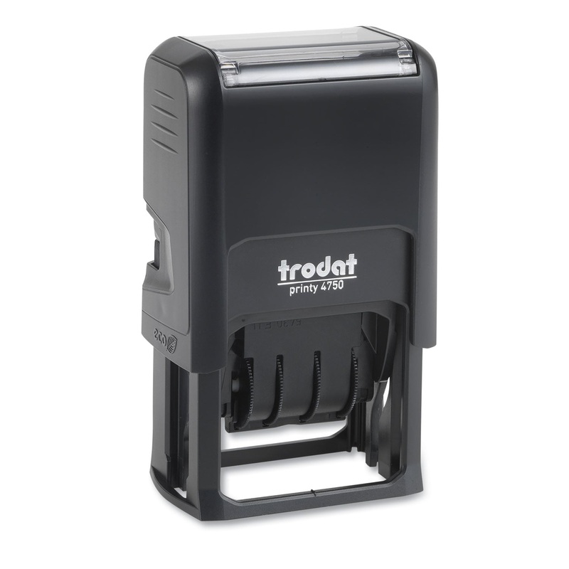 Custom Dater, Self-Inking, 1 5/8 X 1, Black/blue/red