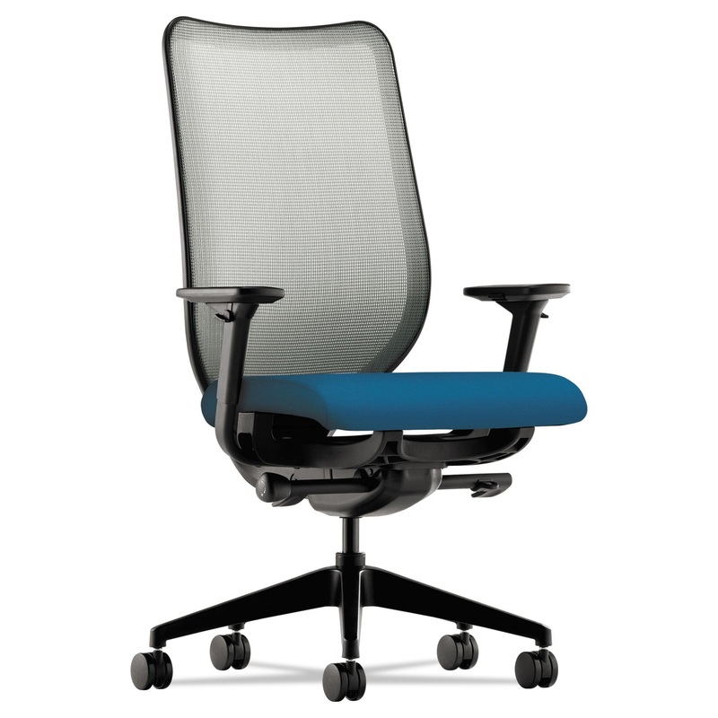 NUCLEUS SERIES WORK CHAIR WITH ILIRA-STRETCH M4 BACK, SUPPORTS UP TO 300 LBS., PEACOCK SEAT, PEACOCK BACK, BLACK BASE