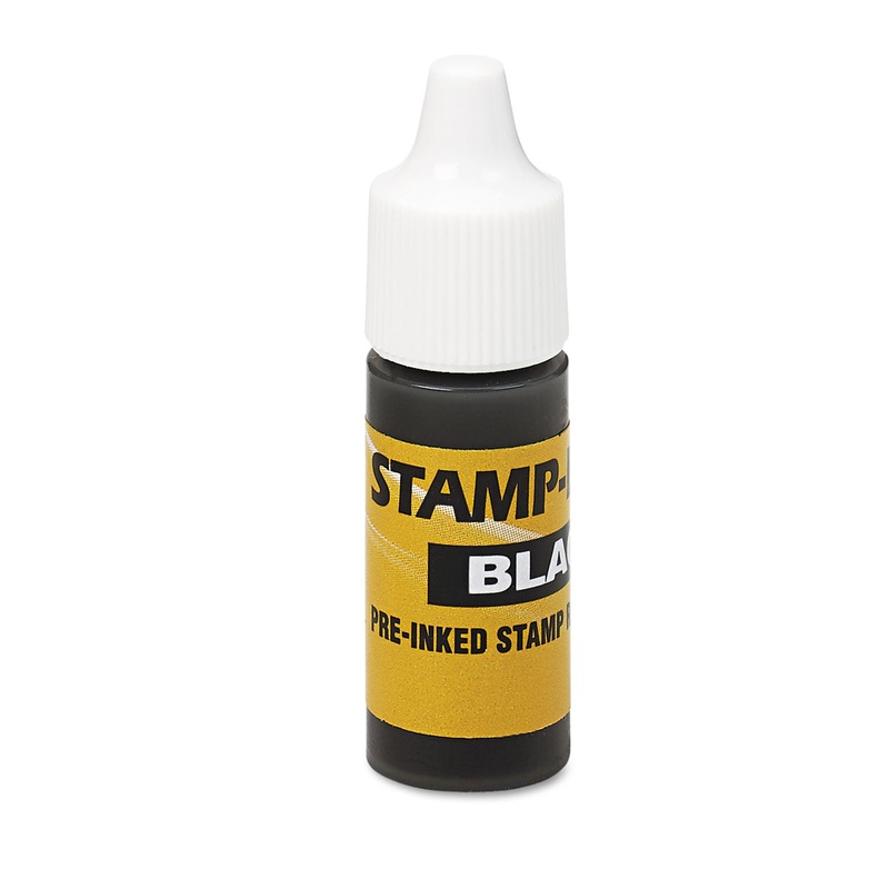 Refill Ink For Clik! & Universal Stamps, 7ml-Bottle, Black