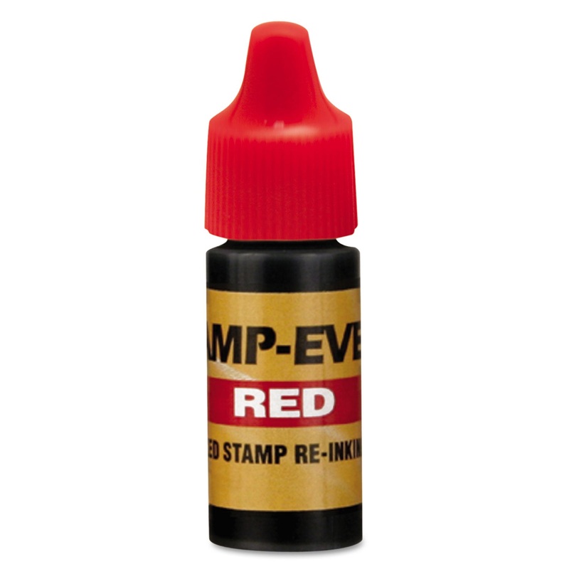 Refill Ink For Clik! & Universal Stamps, 7ml-Bottle, Red