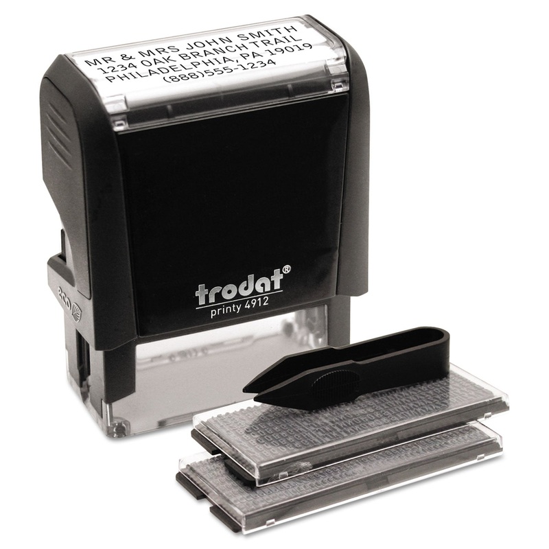 Self-Inking Do It Yourself Message Stamp, 3/4 X 1 7/8
