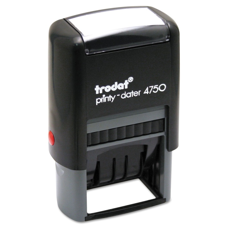 Stamp With Plastic Frame, Custom Numberer, Self-Ink, Black/blue/red