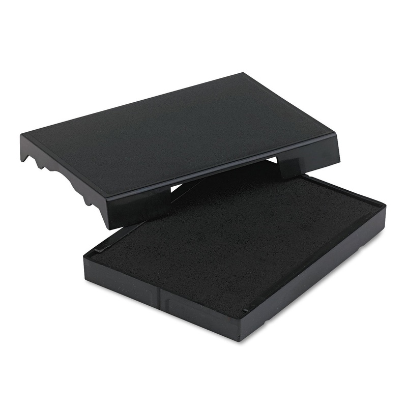 Trodat T4727 Dater Replacement Pad, 1 5/8 X 2 1/2, Black