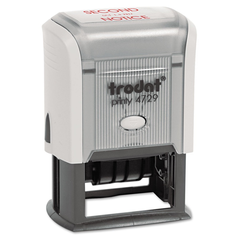 Custom Dater, Self-Inking, 2 X 1 3/16, Black/blue/red