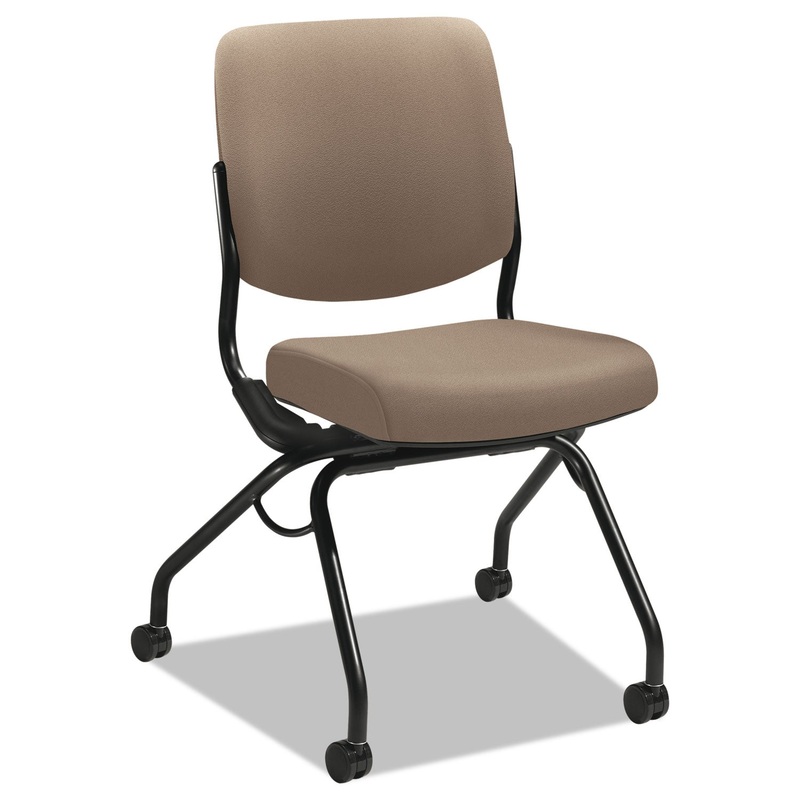 PERPETUAL SERIES FOLDING NESTING CHAIR, MOREL SEAT/MOREL BACK, BLACK BASE