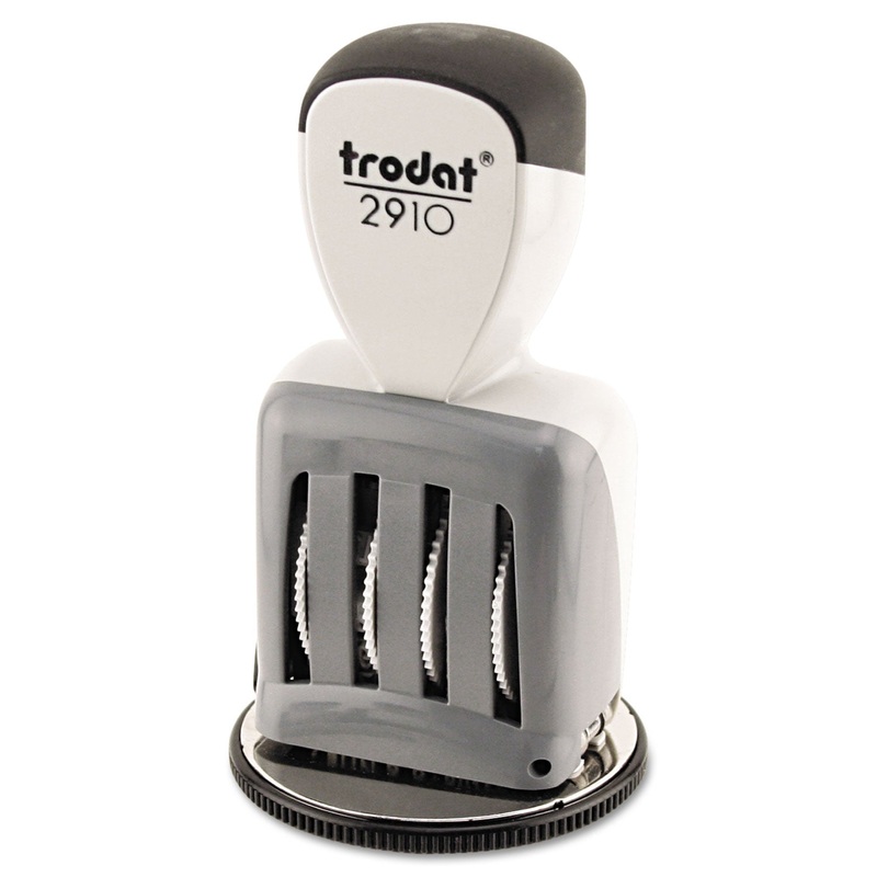 Trodat Round Stamp, Time And Date Received, Conventional, Two-Inch Diameter