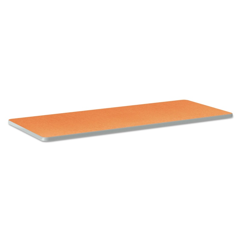 BUILD RECTANGLE SHAPE TABLE TOP, 60W X 24D, TANGERINE