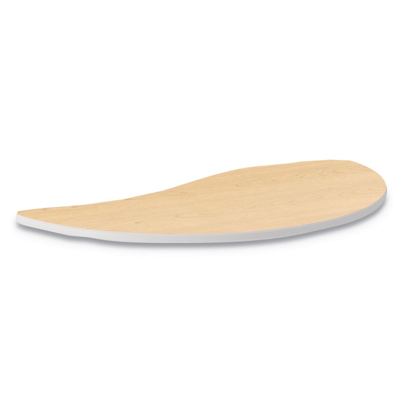 BUILD WISP SHAPE TABLE TOP, 54W X 30D, NATURAL MAPLE
