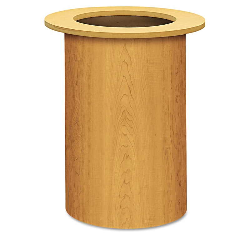 Laminate Cylinder Table Base, 18″ Dia. X 28h, Harvest