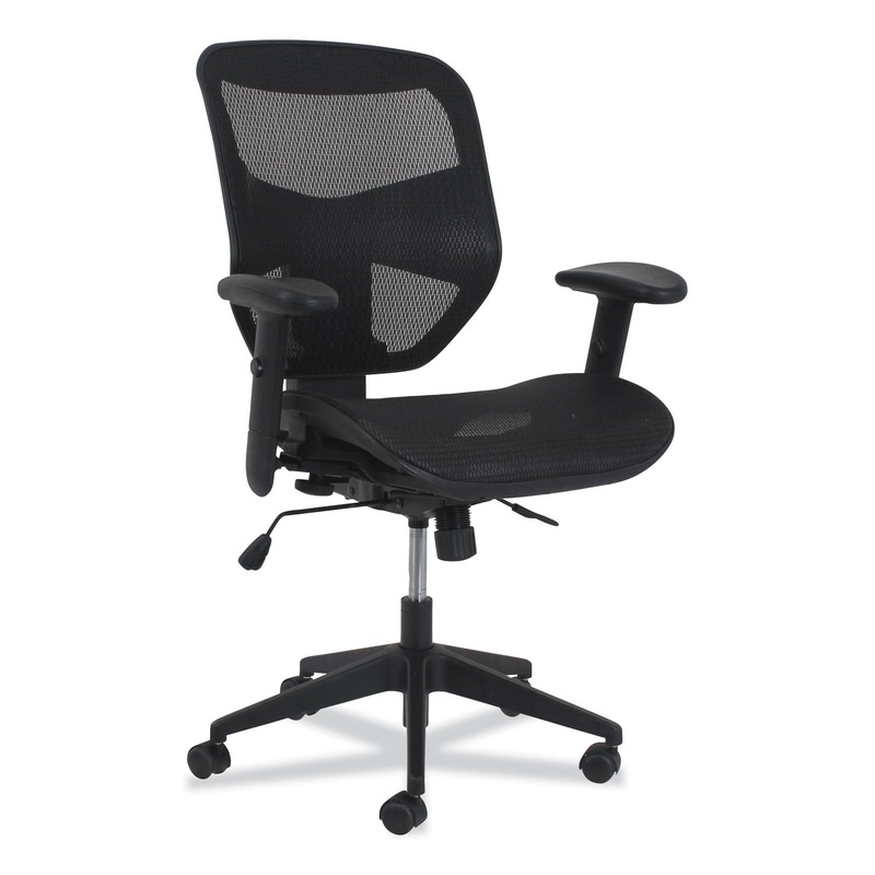 PROMINENT HIGH-BACK TASK CHAIR, 19.69″ SEAT HEIGHT, SUPPORTS UP TO 250 LBS., BLACK SEAT, BLACK BACK, BLACK BASE