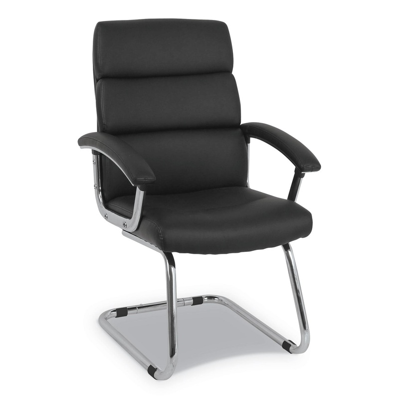 TRACTION GUEST CHAIR, 20.1″ X 27.2″ X 39.3″, BLACK SEAT/BLACK BACK, CHROME BASE