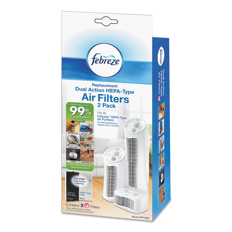 Air Purifier Filter Refill, 5 1/8″ X 1 5/8″ X 11 7/8″, 2/each