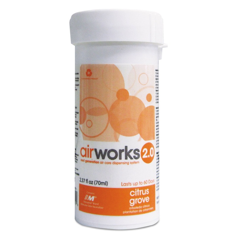 AIRWORKS 2.0 PASSIVE AIR CARE REFILL, CITRUS, 2.23 OZ, 48/CARTON