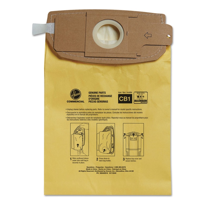 DISPOSABLE VACUUM BAGS, ALLERGEN C1, 10PK/EA