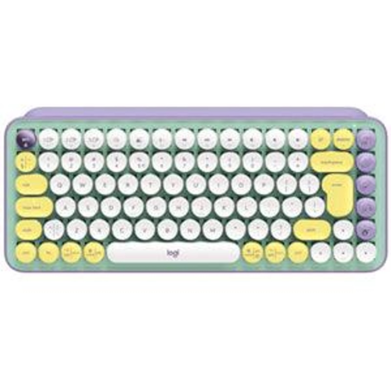 Logitech POP Keys Wireless Mechanical Keyboard w/Emoji – Mint Green