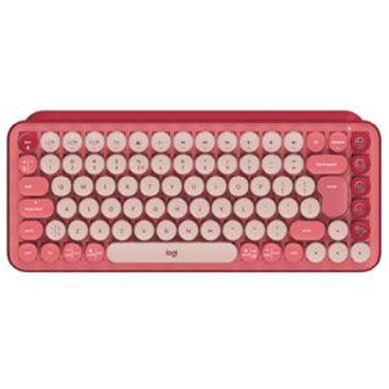 Logitech POP Keys Wireless Mechanical Keyboard w/Emoji – Rose