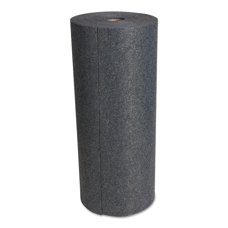 SUREGRIP ABSORBENT ADHESIVE FLOOR MAT, INDOOR/OUTDOOR, 34″ X 100 FT, GRAY