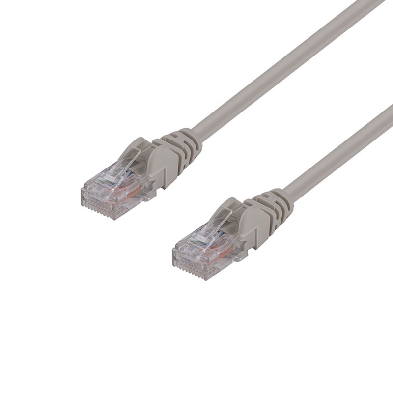 DYNAMIX 40m Cat6 Beige  UTP Patch Lead (T568A Specification) 250MHz 24AWG Slimline Snagless Moulding with Unshielded Gold Plate Connector.
