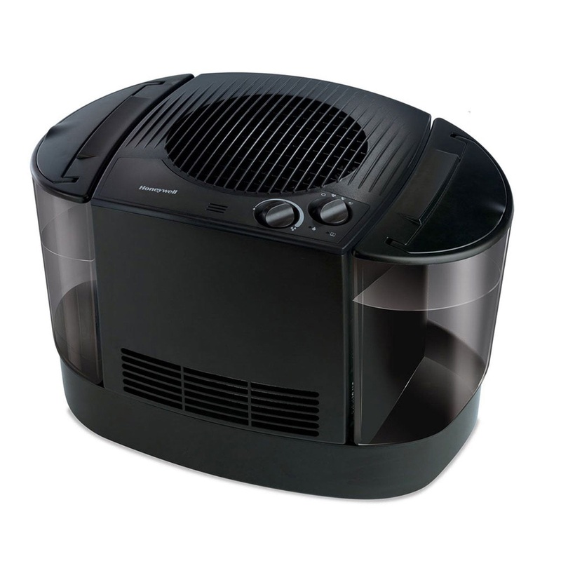 TOP FILL CONSOLE COOL MIST HUMIDIFIER, 3 GAL, 12.3″ X 13.6″ X 13.1″, BLACK