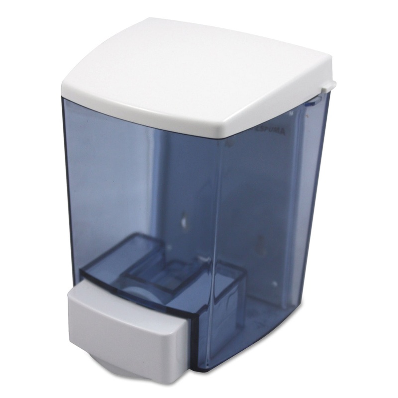 CLEARVU ENCORE LIQUID SOAP DISPENSER, 30 OZ, 4.5″ X 4″ X 6.25″, BLACK/WHITE