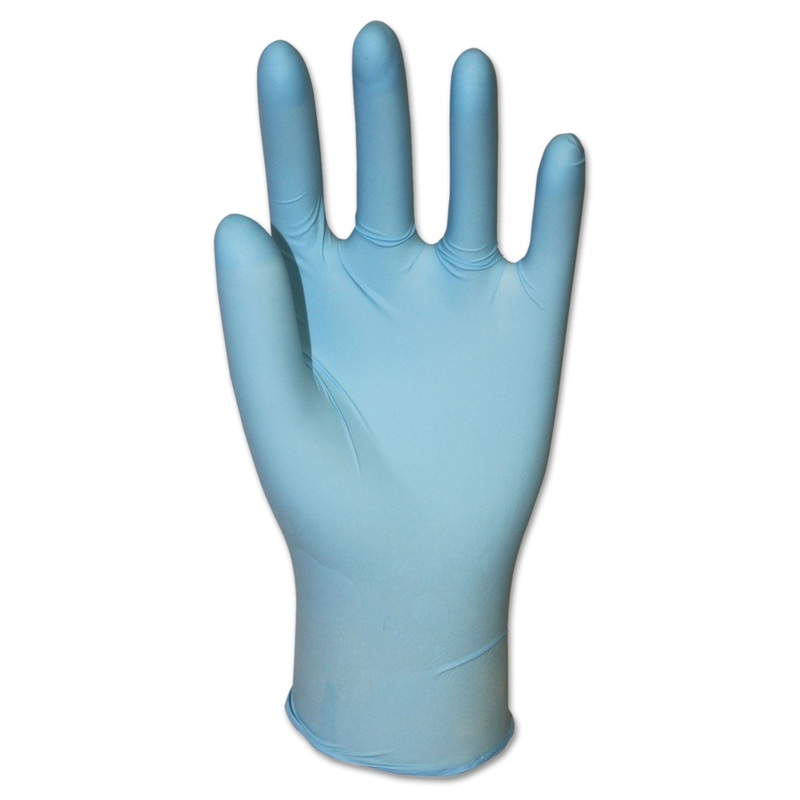 DIVERSAMED DISPOSABLE POWDER-FREE EXAM NITRILE GLOVES, BLUE, LARGE, 100/BOX, 10 BOXES/CARTON